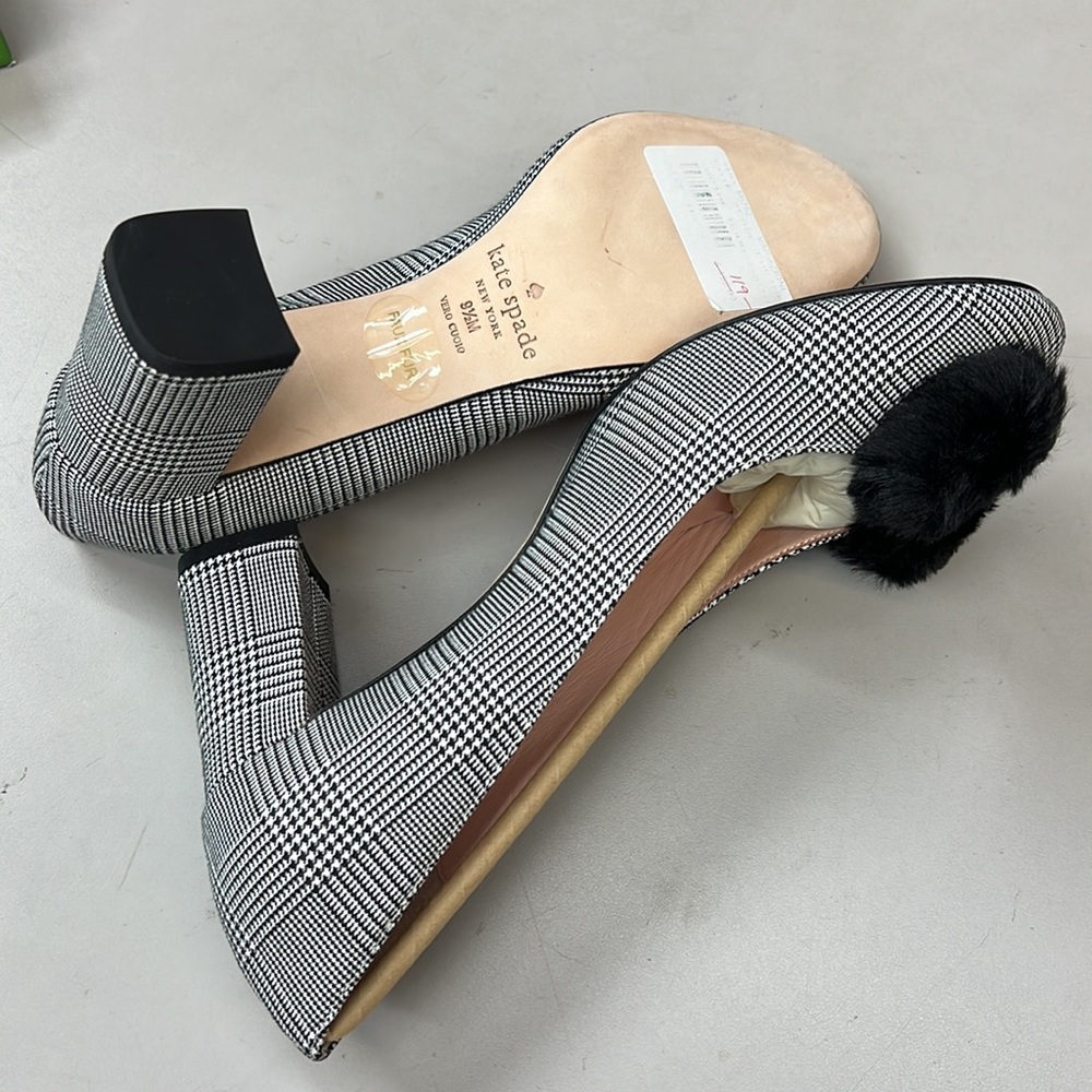 NWT,Kate Spade  Carine in Prince Of Wales Fabric